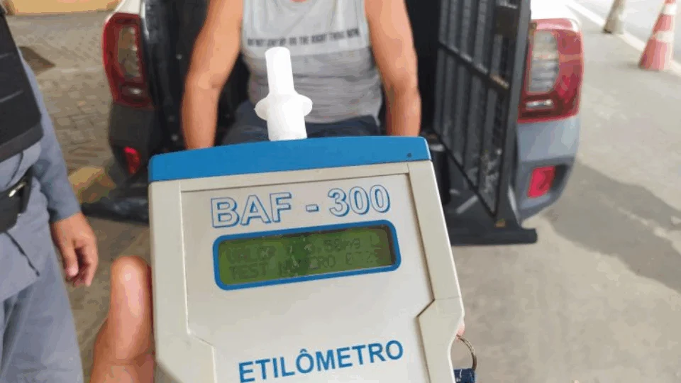 Detran-AM registra recorde histórico de condutores flagrados no teste do bafômetro