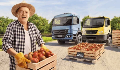 Mercedes-Benz realiza test-drive com caminhões