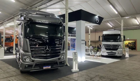 Caminhões Mercedes-Benz para o agronegócio são atrações em Feira de Negócios e Transportes