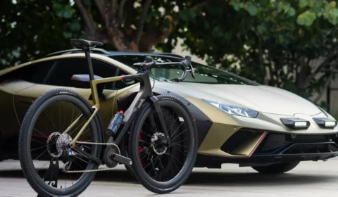 Bicicleta inspirada no Lamborghini Huracán chega ao Brasil por R$ 137.000