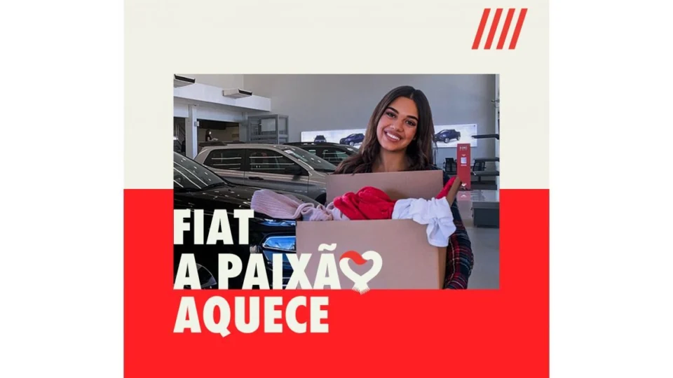 Campanha social  ‘A Paixão aquece’ lançada pela Fiat, arrecada doações