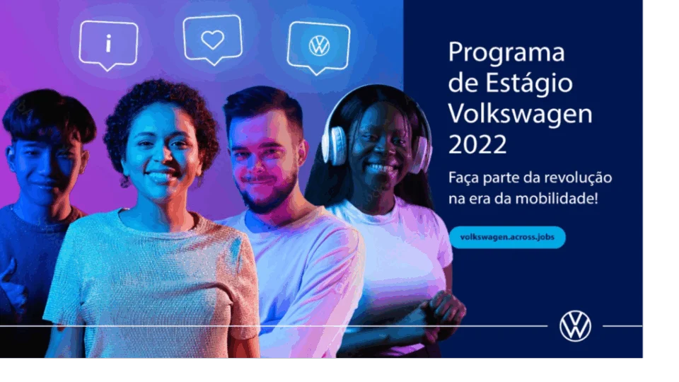 Volkswagen abre inscrições para o Programa de Estágio VW 2022