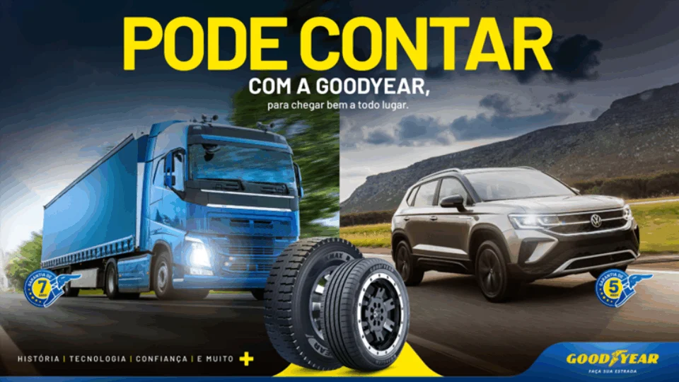 Goodyear apresenta nova campanha com o conceito criativo “Pode Contar”