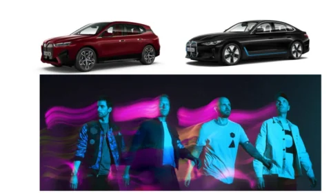 BMW iX e BMW i4 ganham campanha com Coldplay