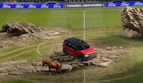Ford faz apresentação do Bronco Sport em 3D durante partida da Libertadores