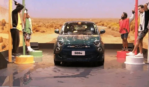 Na última prova do BBB22, Fiat coloca seu modelo elétrico 500e no jogo
