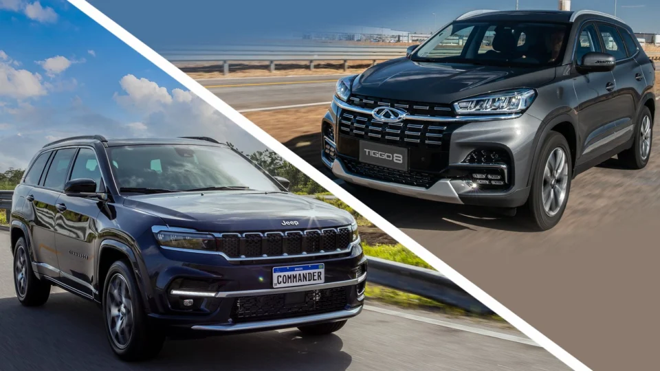 Comparativo: Tiggo 8 vs Jeep Commander