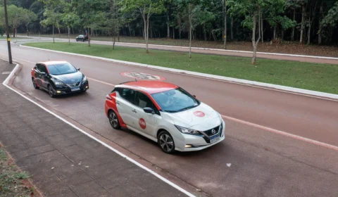 Nissan LEAF roda pelas estradas da Floresta Nacional de Carajás