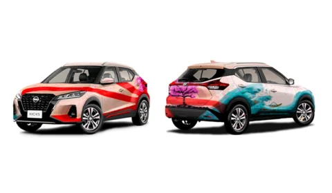 Design com elementos da cultura japonesa vence concurso para pintura especial do Novo Nissan Kicks