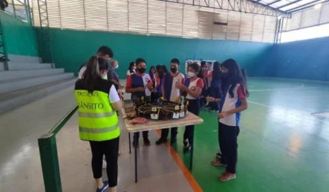 Projeto leva o tema trânsito para alunos da rede municipal de ensino