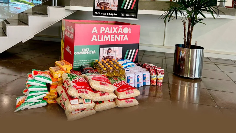 Fiat lança projeto de responsabilidade social com a rede de concessionários e promove campanha de doação de alimentos