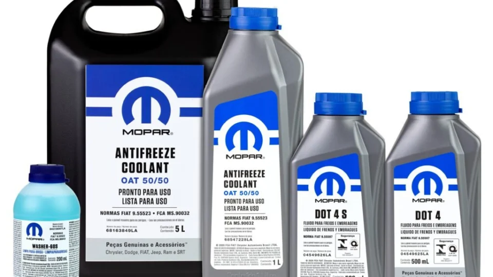 Mopar lança novos lubrificantes de motor e fluidos