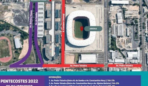 Festa de Pentecostes altera circulação do trânsito e de linhas de ônibus, no domingo