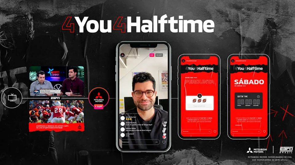 Mitsubishi nos intervalos dos Playoffs do Futebol Americano