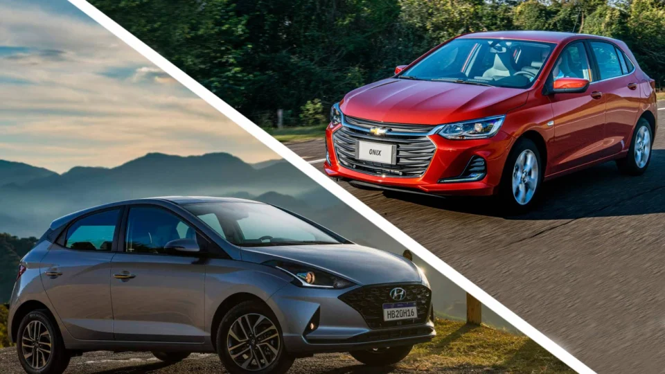 HB20 vs Onix: Qual escolher? Confira o comparativo das versões mais baratas