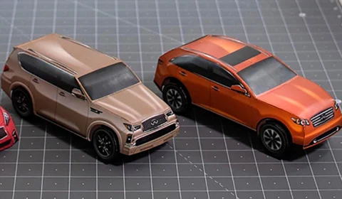 Divirta-se com carrinhos de papel da Nissan!