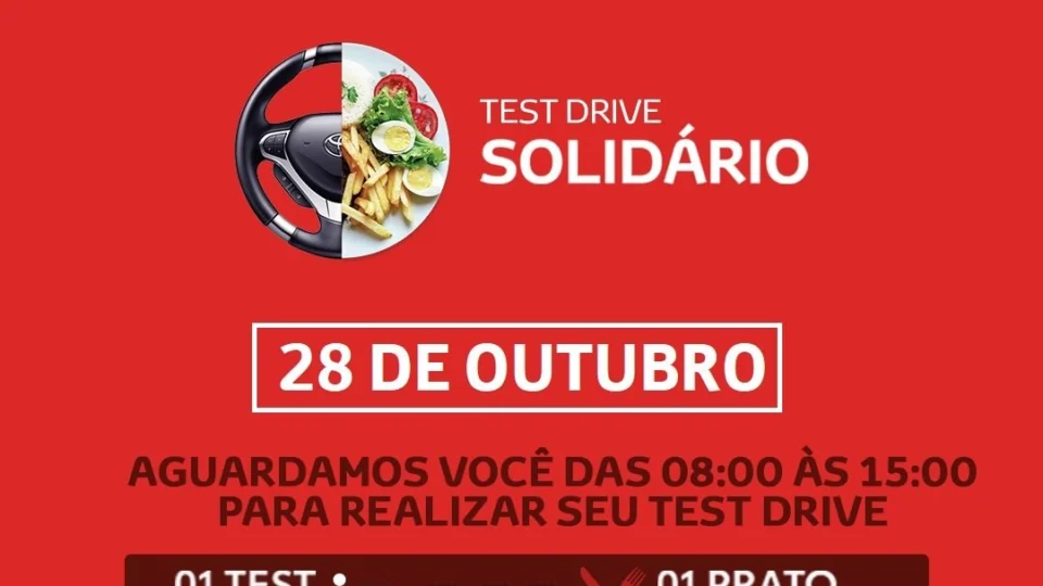 Test-Drive Solidário Rodobens já contabiliza mais de 12 mil pratos de comida doados