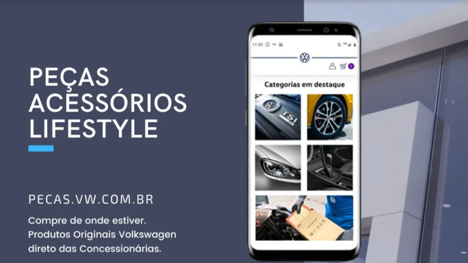 Volkswagen lança Pecas.VW: E-commerce de Peças e Acessórios Originais
