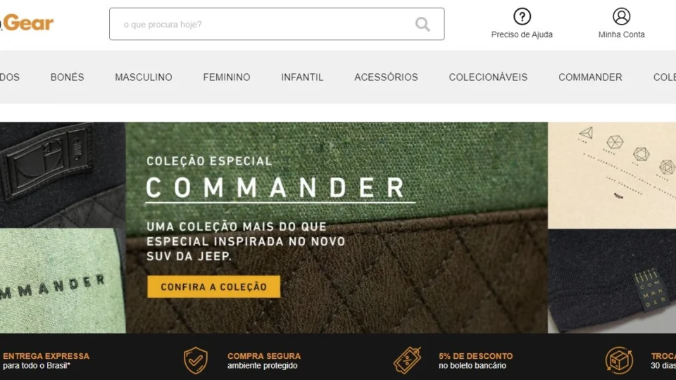 Jeep Gear lança coleção do Commander