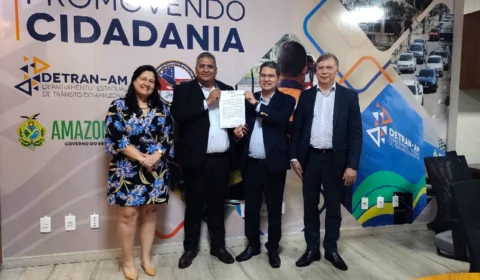 Detran Amazonas firma parceria com Moto Honda para ações em prol da segurança no trânsito