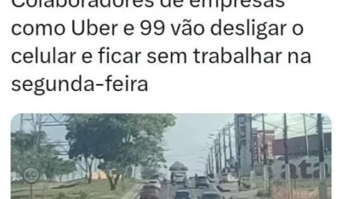 Motoristas de aplicativo prometem paralisação nesta segunda-feira em Manaus
