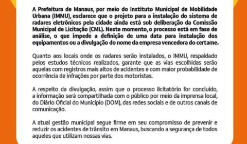 Novos Radares: projeto permanece sob deliberação da Comissão Municipal de Licitação