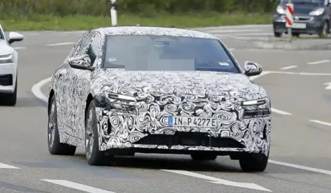 Novo Audi A6 Avant e-tron é flagrado camuflado na Alemanha