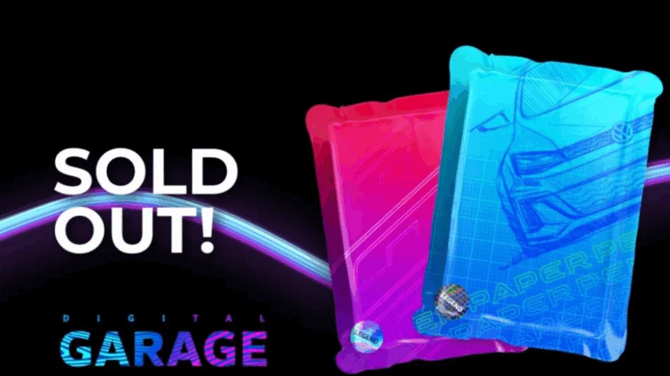 Lote inicial de cards em NFT da Digital Garage esgota em 7 horas