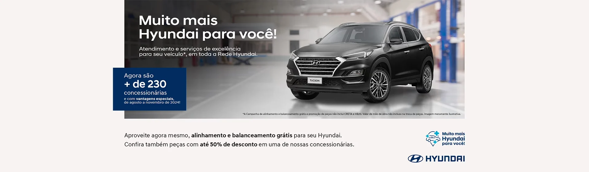 Hyundai anuncia campanha de peças e serviços com descontos especiais e inspeção veicular gratuita