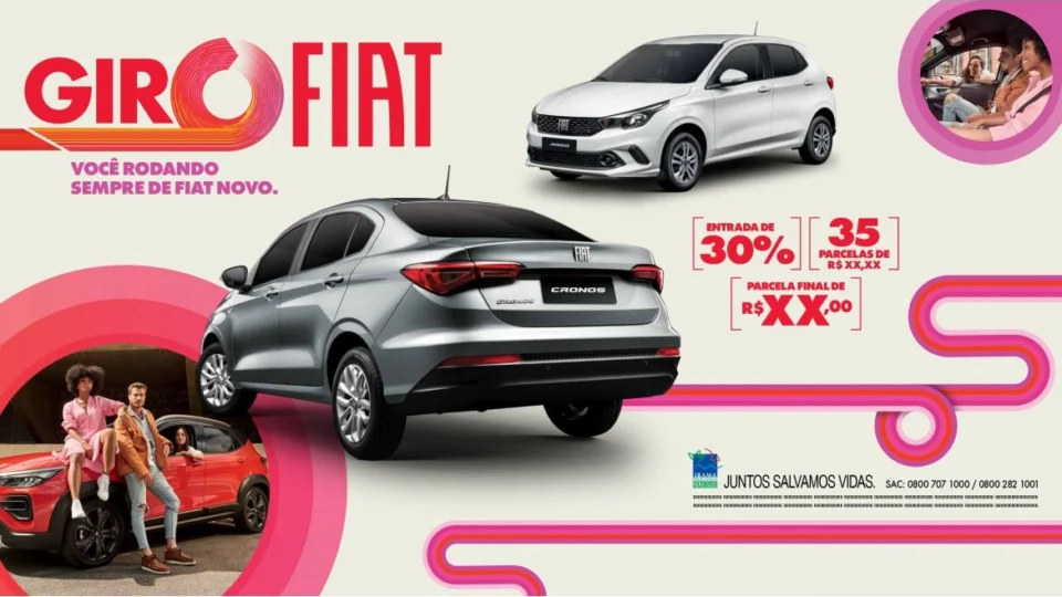 Fiat lança programa de financiamento com opção de recompra que facilita aquisição de veículo