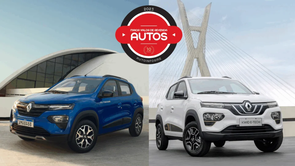 Kwid e Kwid E-Tech recebem o selo Maior Valor de Revenda – Autos 2023 