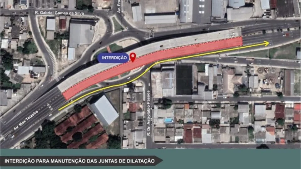 Trabalhos na alça superior do viaduto do Manoa continuam neste fim de semana