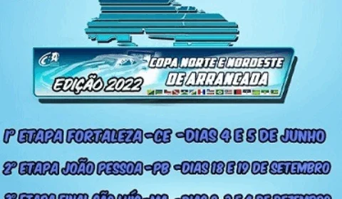 Segunda edição da Copa Norte-Nordeste de Arrancada já tem datas e locais definidos