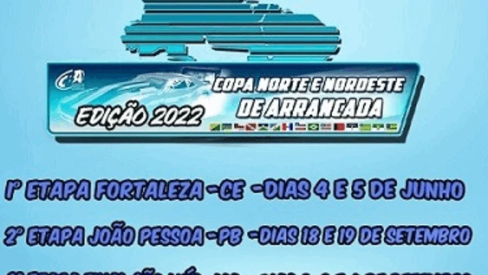 Segunda edição da Copa Norte-Nordeste de Arrancada já tem datas e locais definidos