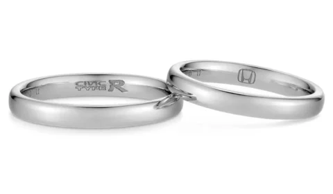 Joalheria japonesa vende alianças de casamento de platina da Honda 