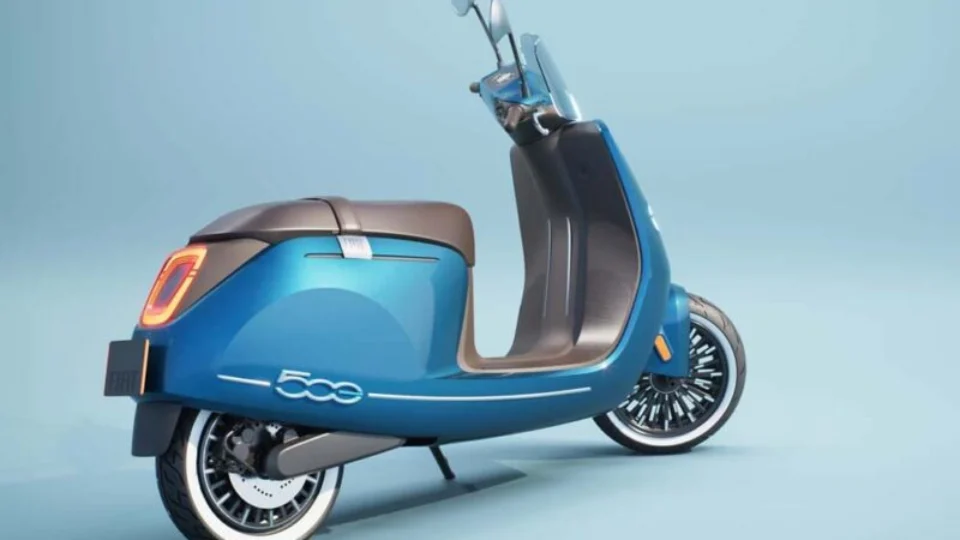 Nova scooter elétrica inspirada no Fiat 500: Platum E-Moped 500
