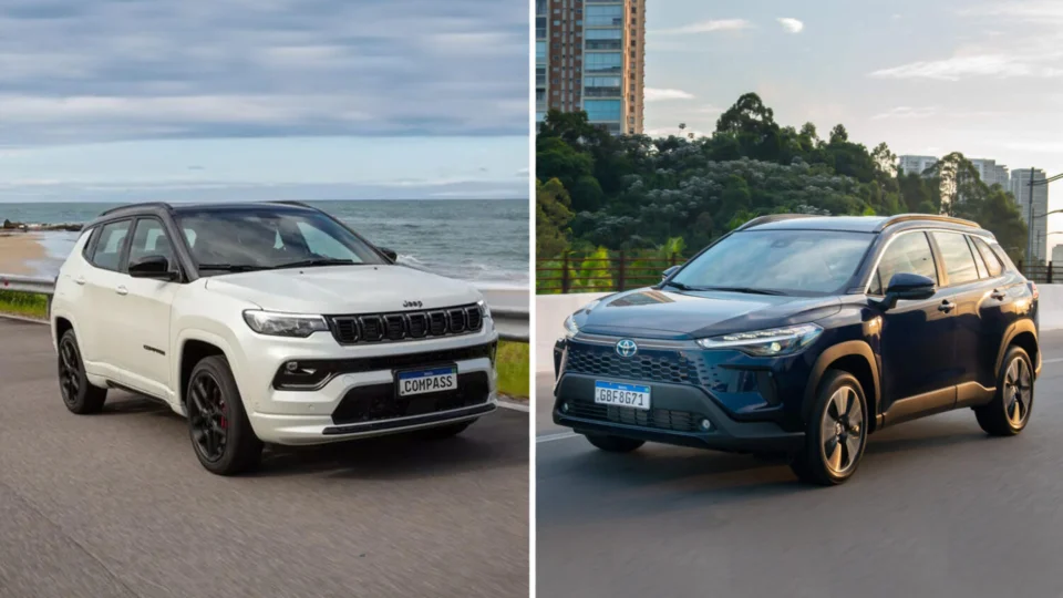 A Batalha dos SUVs: Jeep Compass vs. Toyota Corolla Cross