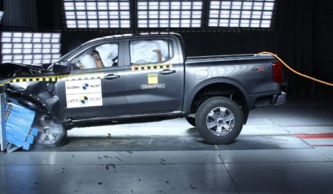 Ford Ranger recebe cinco estrelas em teste do Latin NCAP