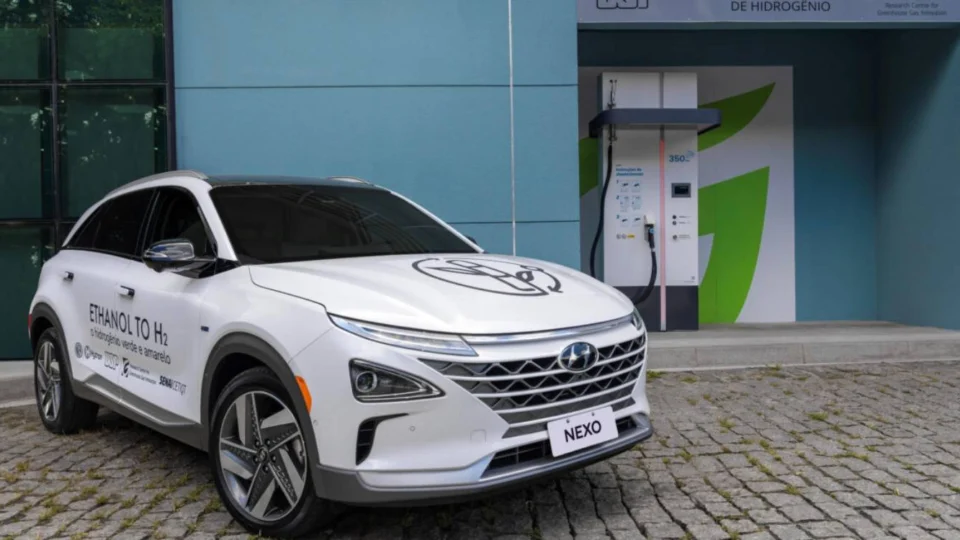 Hyundai testa hidrogênio renovável a partir do etanol no Brasil com o SUV Nexo