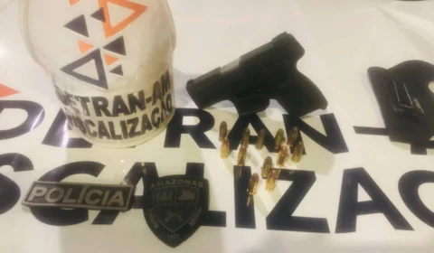 Motorista é preso por embriaguez e porte ilegal de arma durante operação do Detran-AM em Manaus