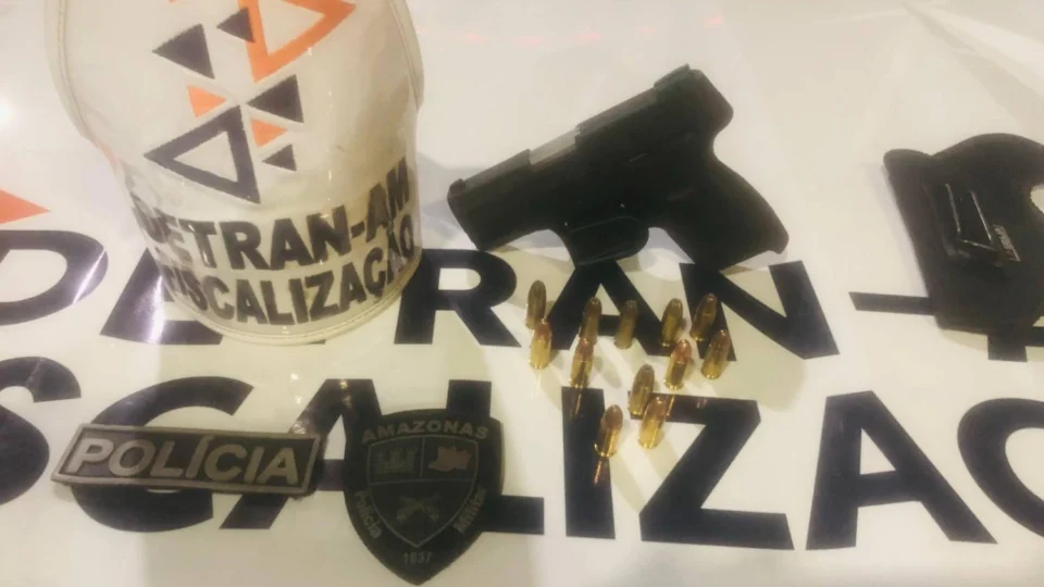 Motorista é preso por embriaguez e porte ilegal de arma durante operação do Detran-AM em Manaus