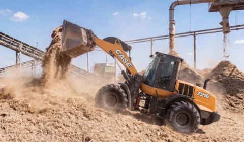 Case CE apresenta conceito inédito de pá carregadeira a etanol na Agrishow 2026