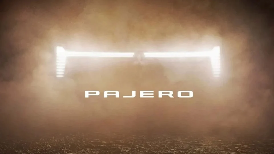 Mitsubishi mostra teaser da Pajero de nova geração