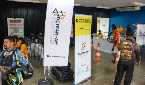 Maio Amarelo: Detran-AM e Abraciclo iniciam mais uma edição do Pit Stop Educativo